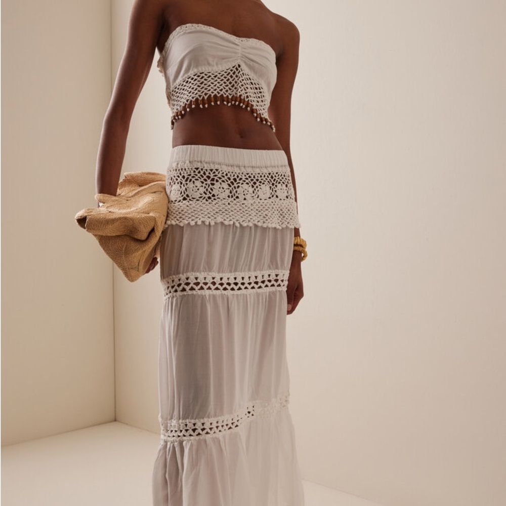 Akoia Swim Riviera Embellished Skirt Set